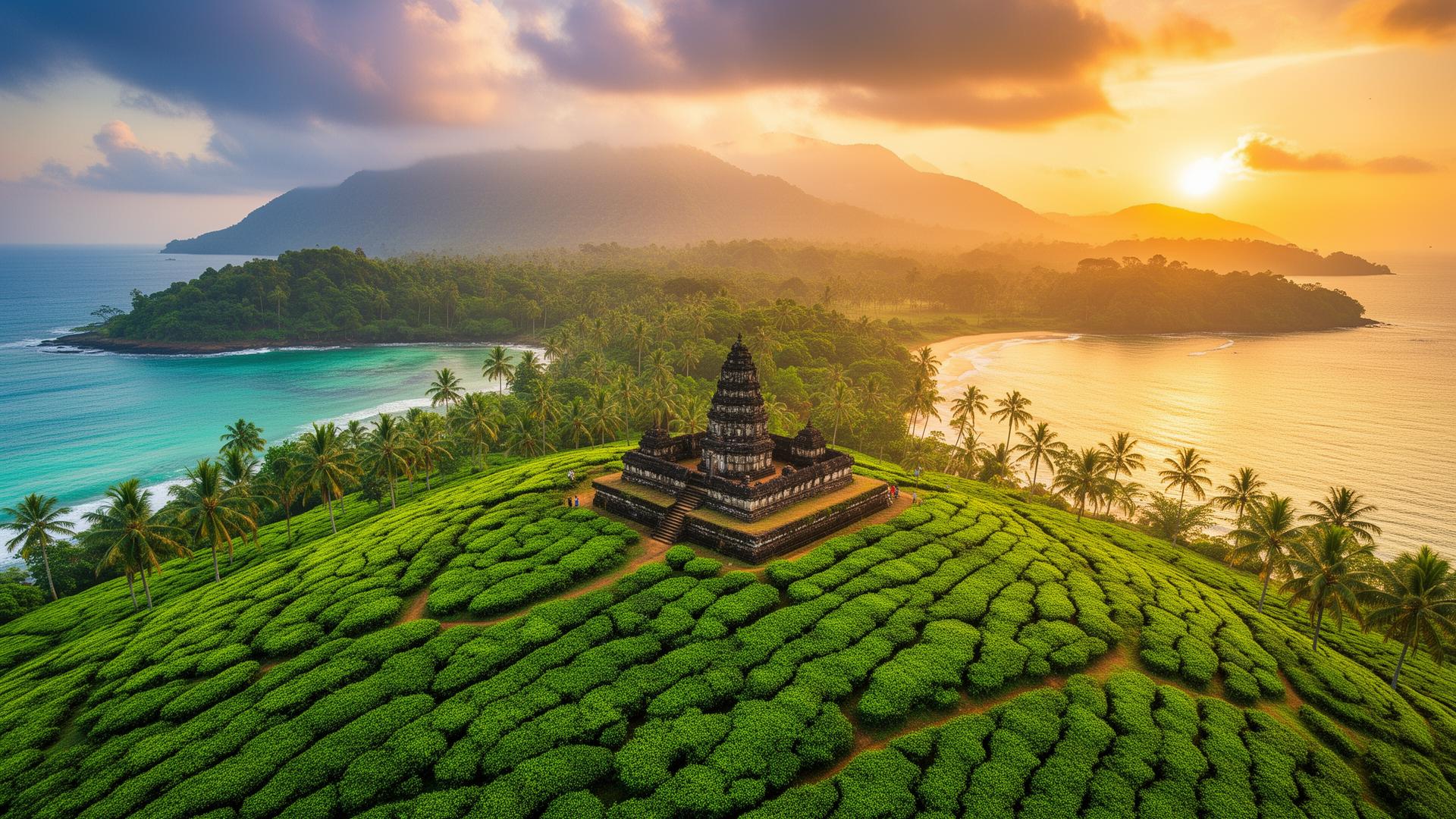 Sri Lanka tea hills landscape